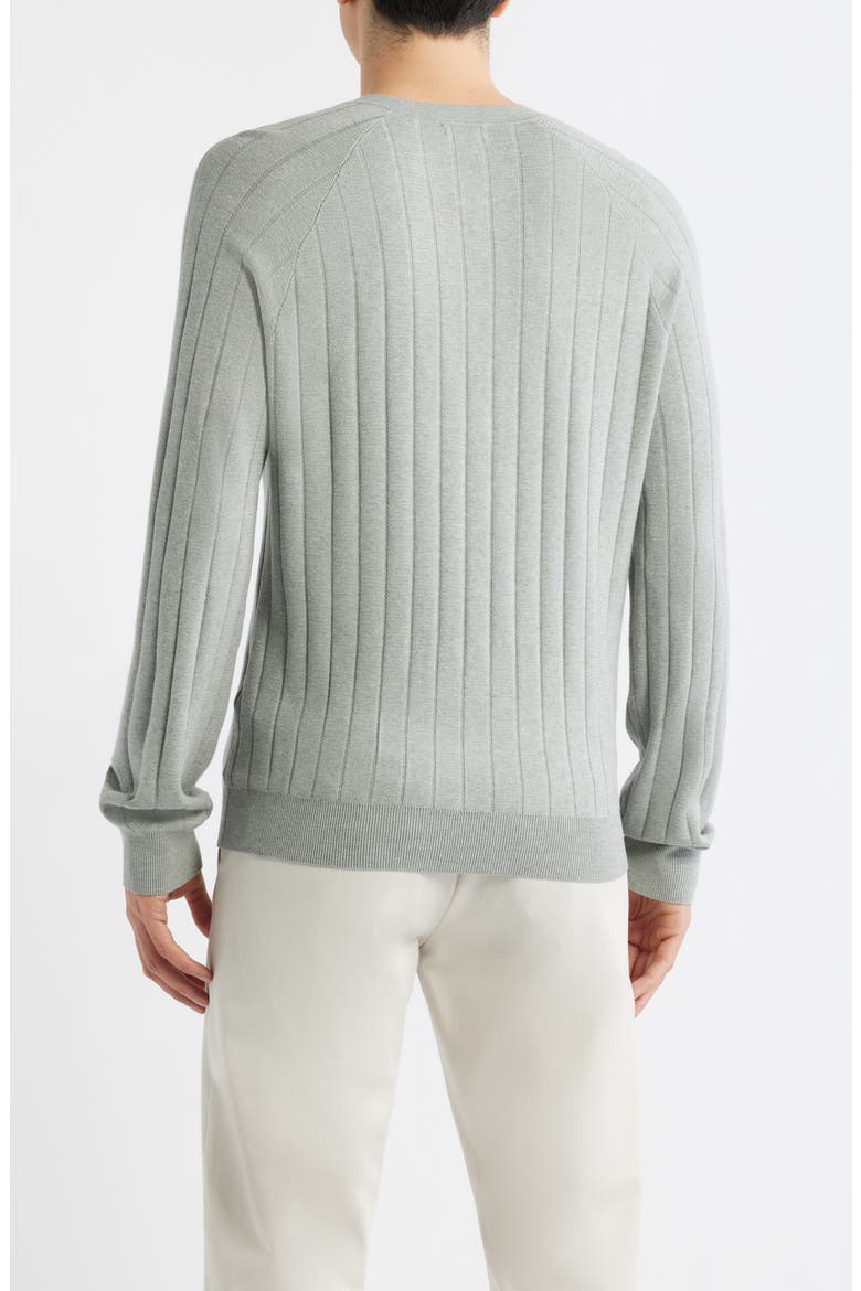 Andres Ribbed Henley Sweater, Alternate, color, SAGE GREEN
