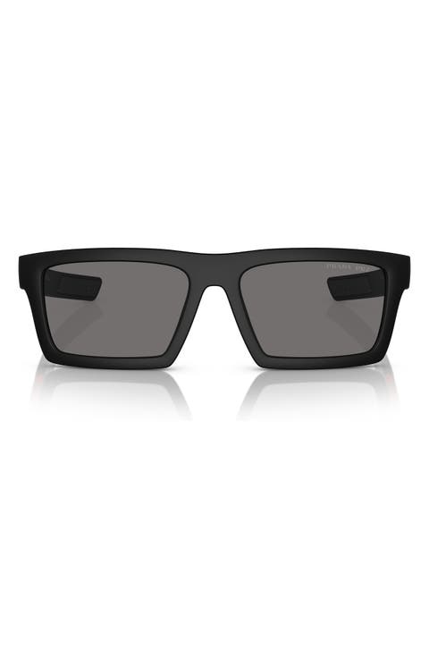 55mm Rectangular Sunglasses
