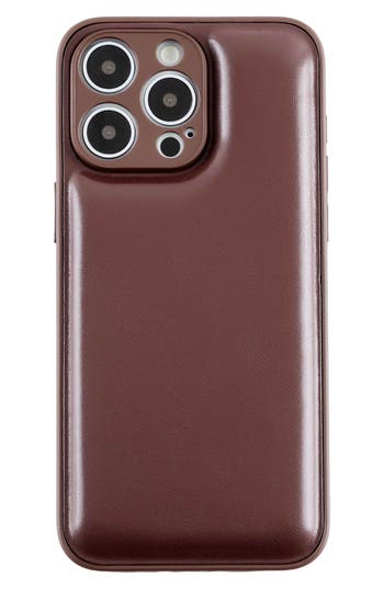Auramma Cushioned Iphone 15 Pro Max Case In Brown
