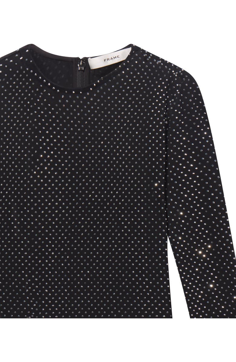 FRAME The Rhinestone Jersey Top, Alternate, color, Black