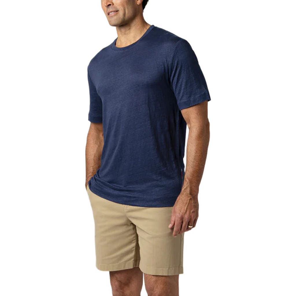 Robert Talbott Davis Linen Jersey Tee in Navy  product