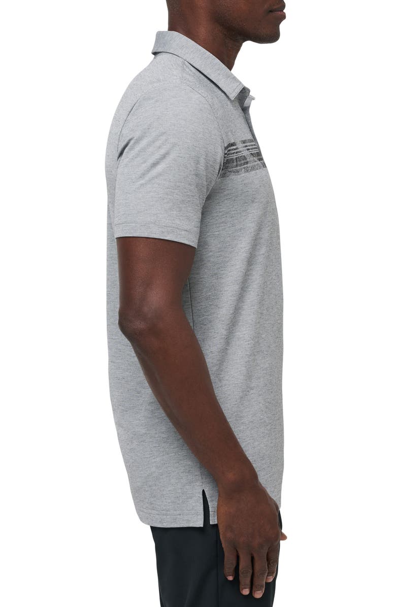 TravisMathew Cliffside Course Stripe Piqué Polo, Alternate, color, 