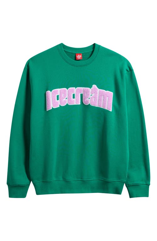 Icecream Swirl Sweatshirt In Green