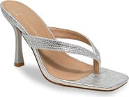 CHASE AND CHLOE Vixxy Embellished Toe Post Sandal