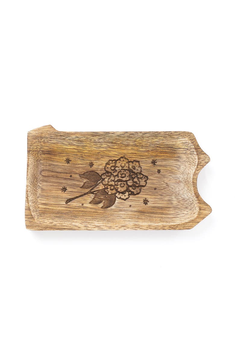 Pennsylvania State Mountain Laurel Trinket Dish, Main, color, Natural