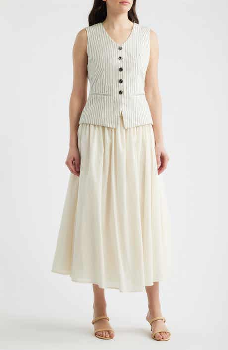 Stripe Vest Top Twofer Dress
