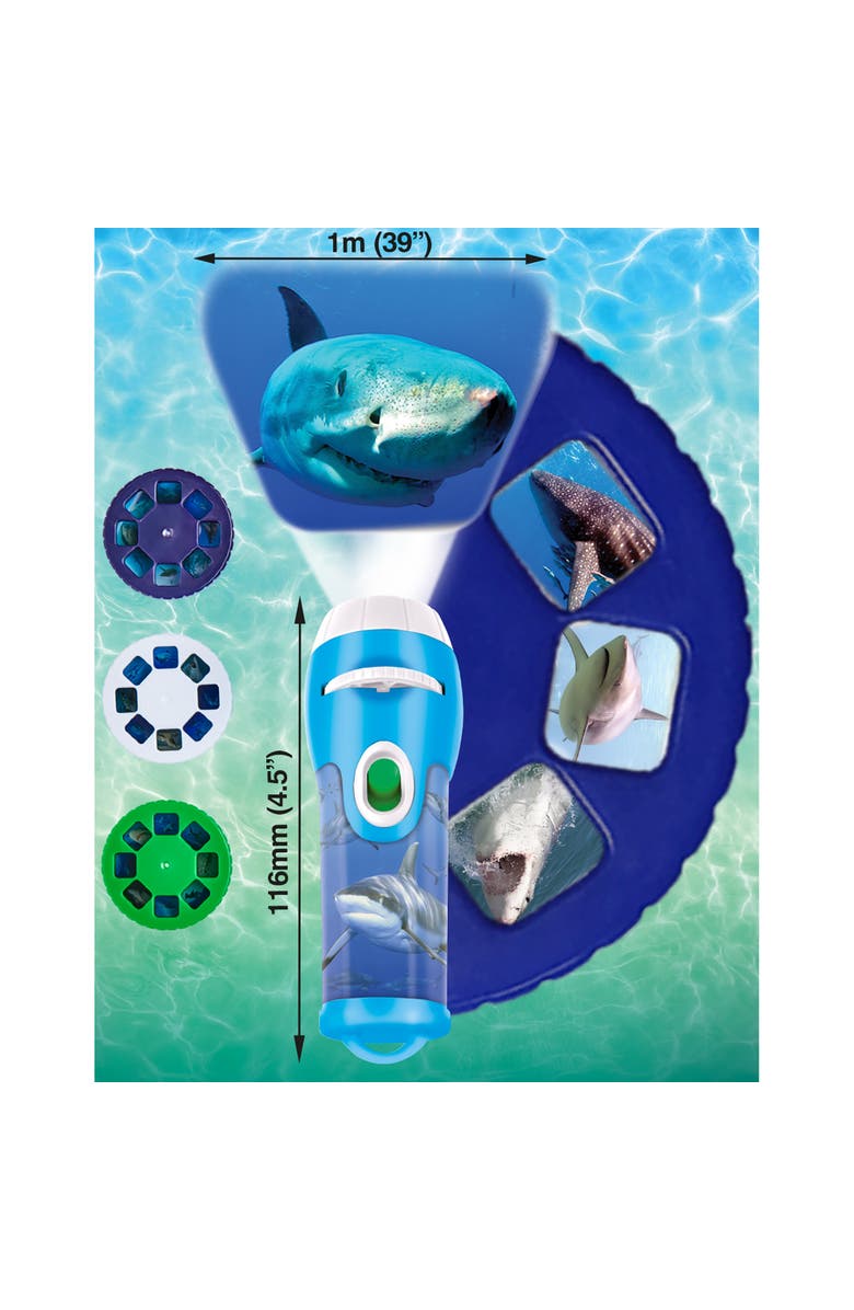 Brainstorm Toys Shark Torch & Projector Ages 3+, Alternate, color, Multicolored