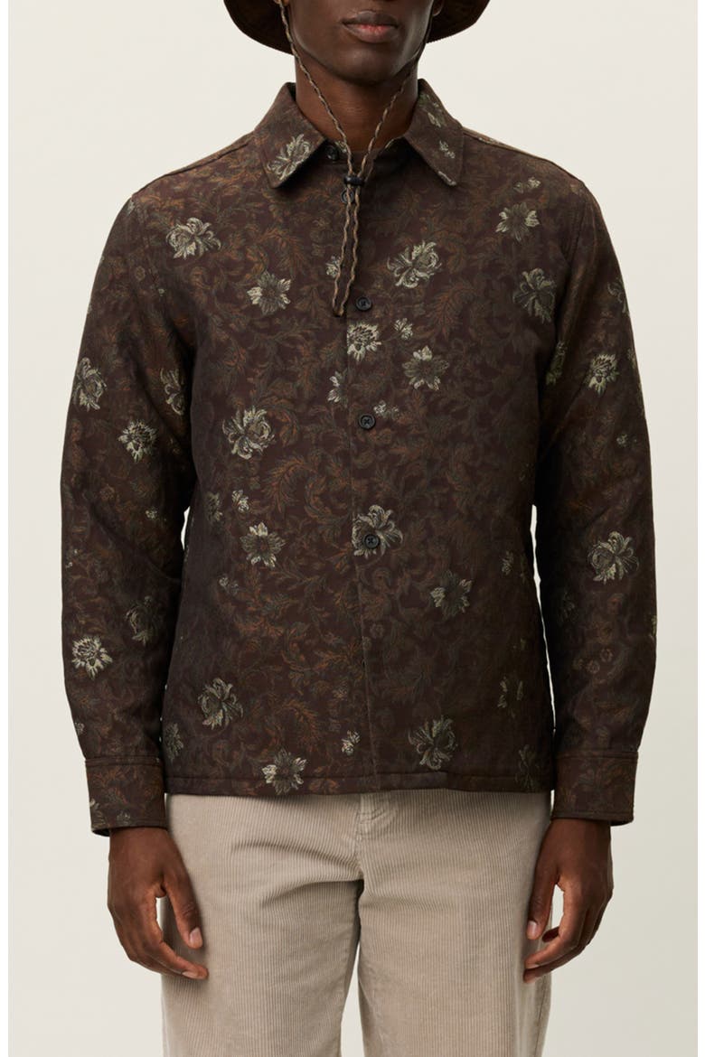 Kaleb Jacquard Overshirt, Main, color, MONKS ROBE