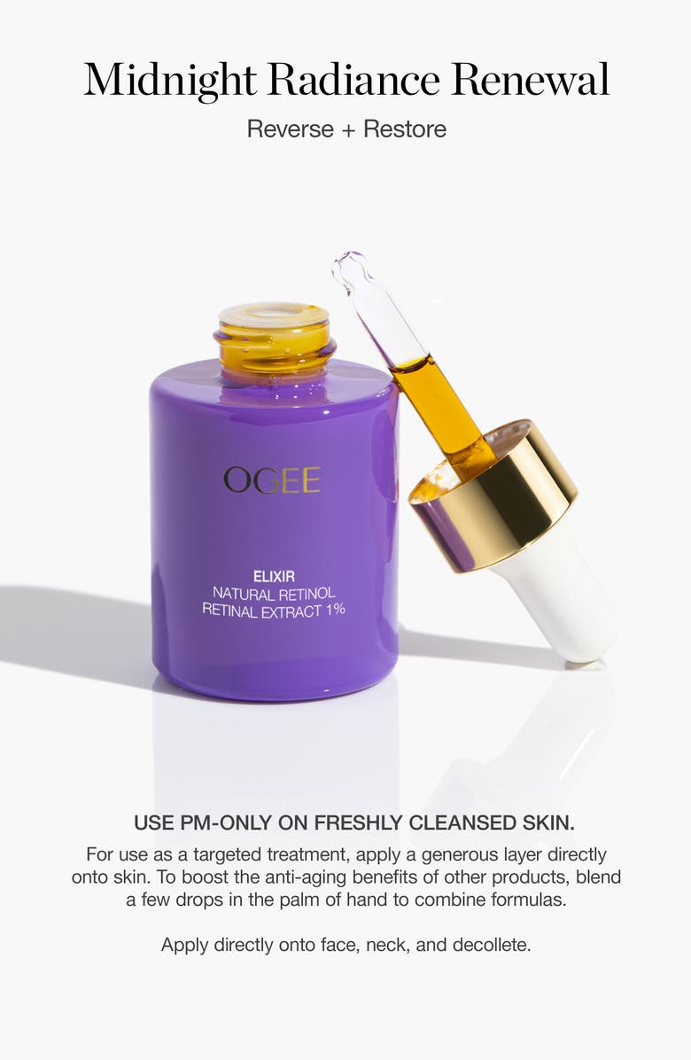 OGEE The Natural Retinol Retinal Extract 1% Elixir, Alternate, color,