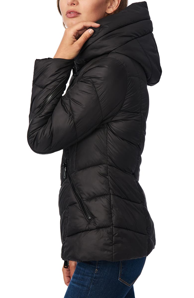 Bernardo Water Resistant Hooded Puffer Coat, Alternate, color, 