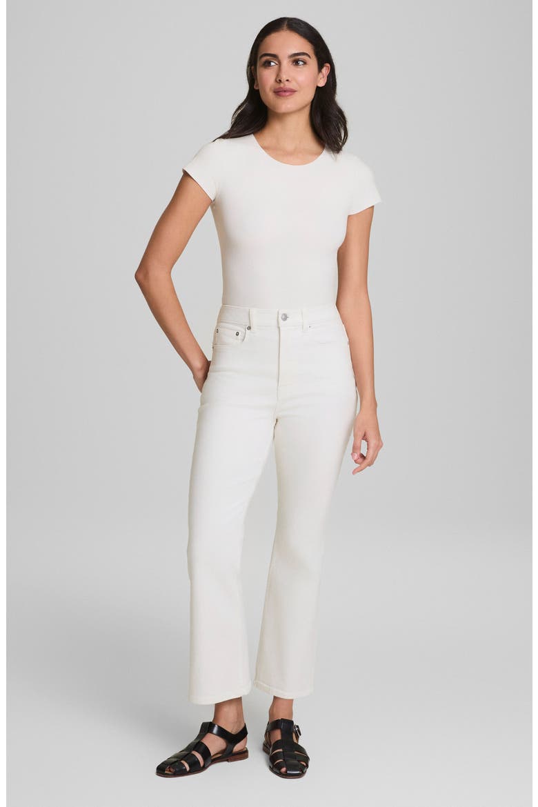 SPANXsculpt™ ReDefine High Rise Kick Flare Jeans, Alternate, color, LINEN