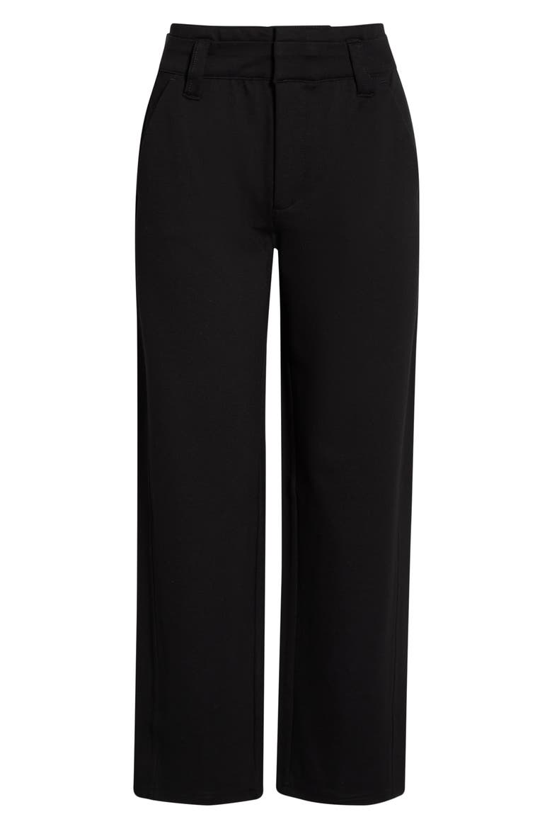 Skyrise Ankle Straight Leg Pants, Alternate, color, BLACK
