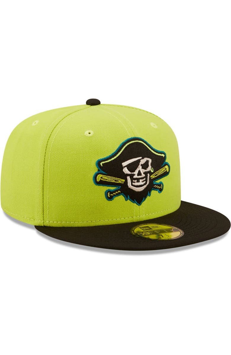 New Era Men's New Era Green/Black Bradenton Barbanegras Copa De La Diversion 59FIFTY Fitted Hat, Alternate, color, Green