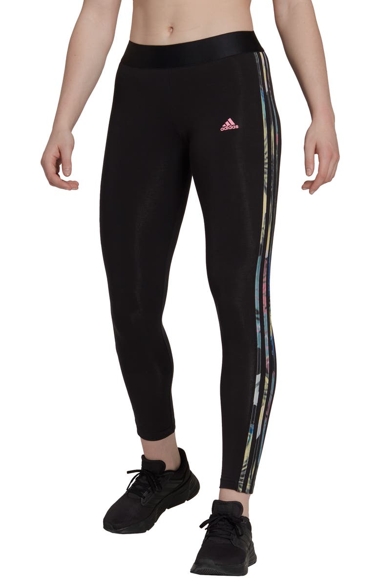 adidas Classic Striped Stirup Leggings, Main, color, 