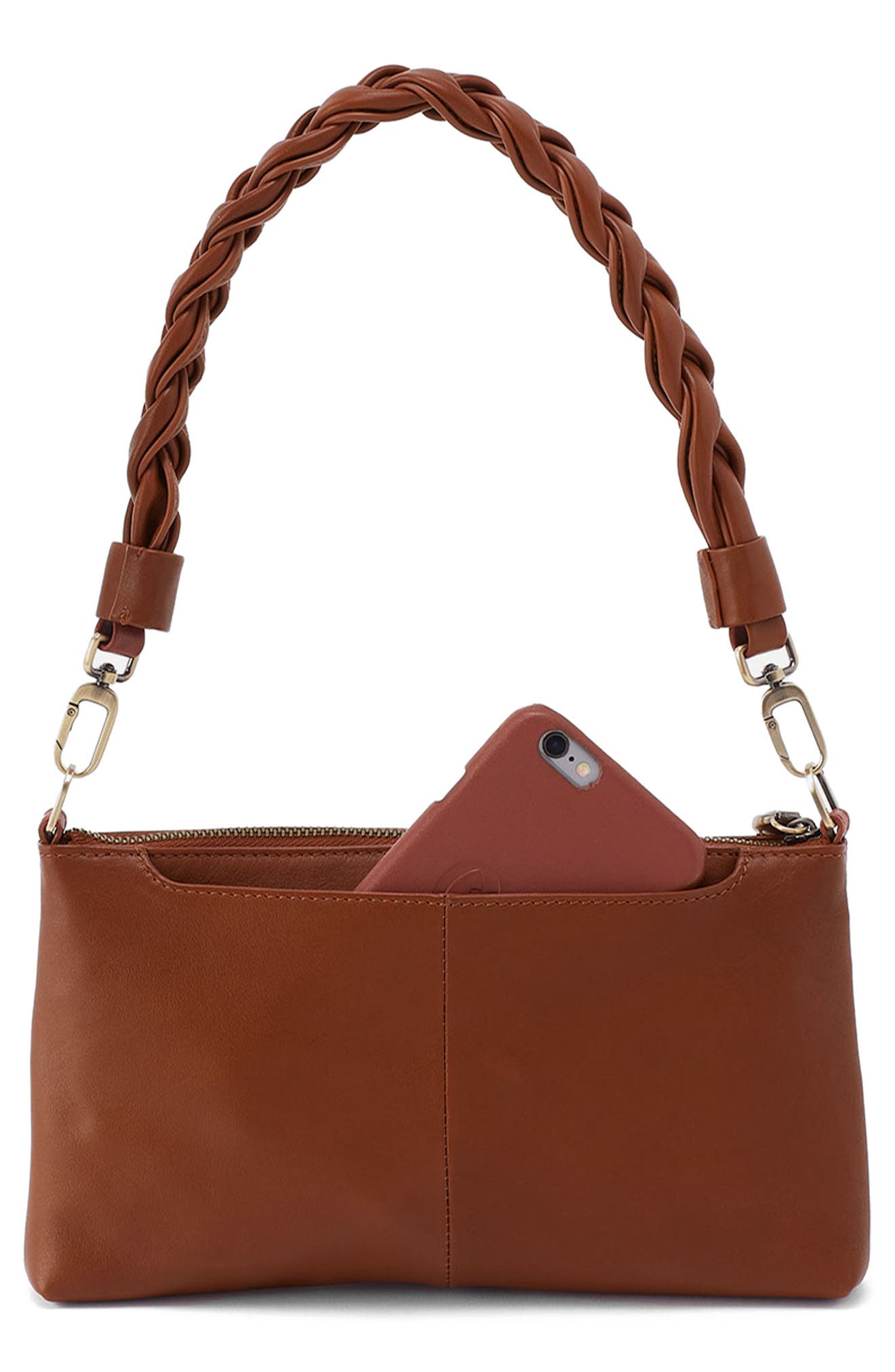 Darcy Convertible Leather Crossbody Bag, Alternate, color, LUGGAGE