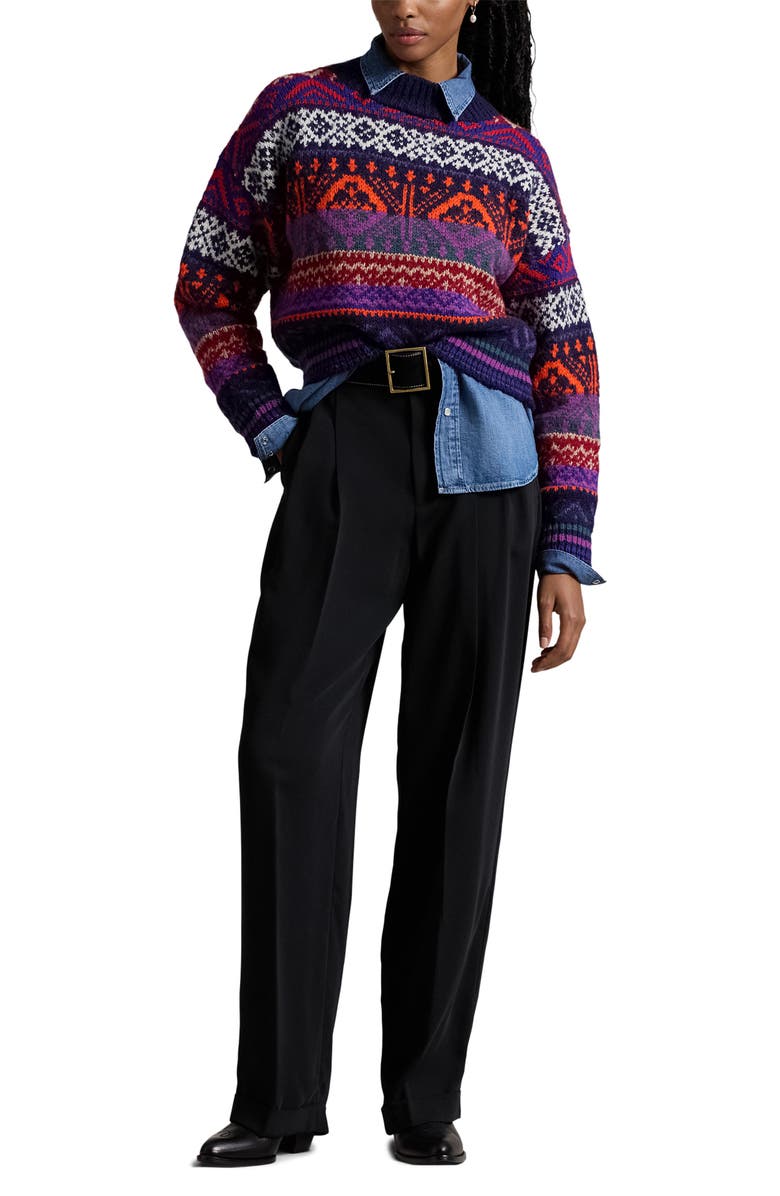 Polo Ralph Lauren Fair Isle Wool Blend Sweater, Alternate, color, 