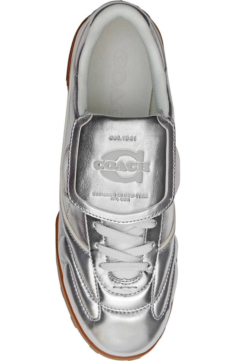 COACH Match Sneaker, Alternate, color, Silver