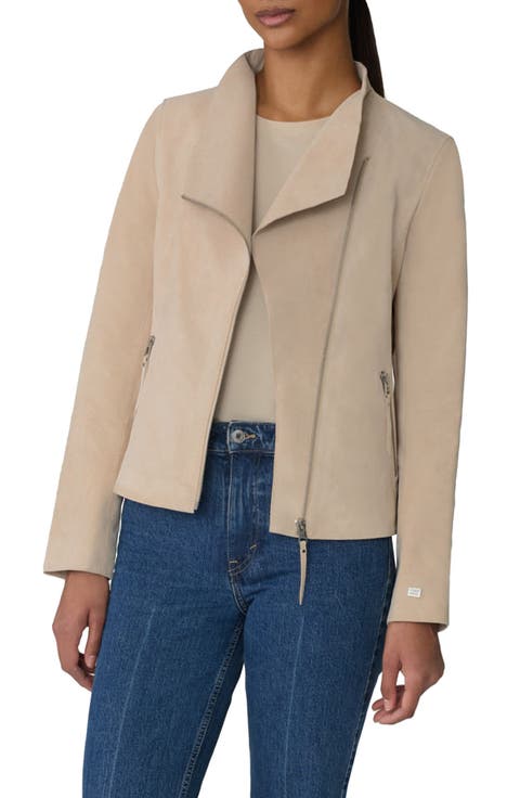 Catherine Suede Moto Jacket