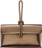 Nina Kaylee Metallic Faux Leather Clutch