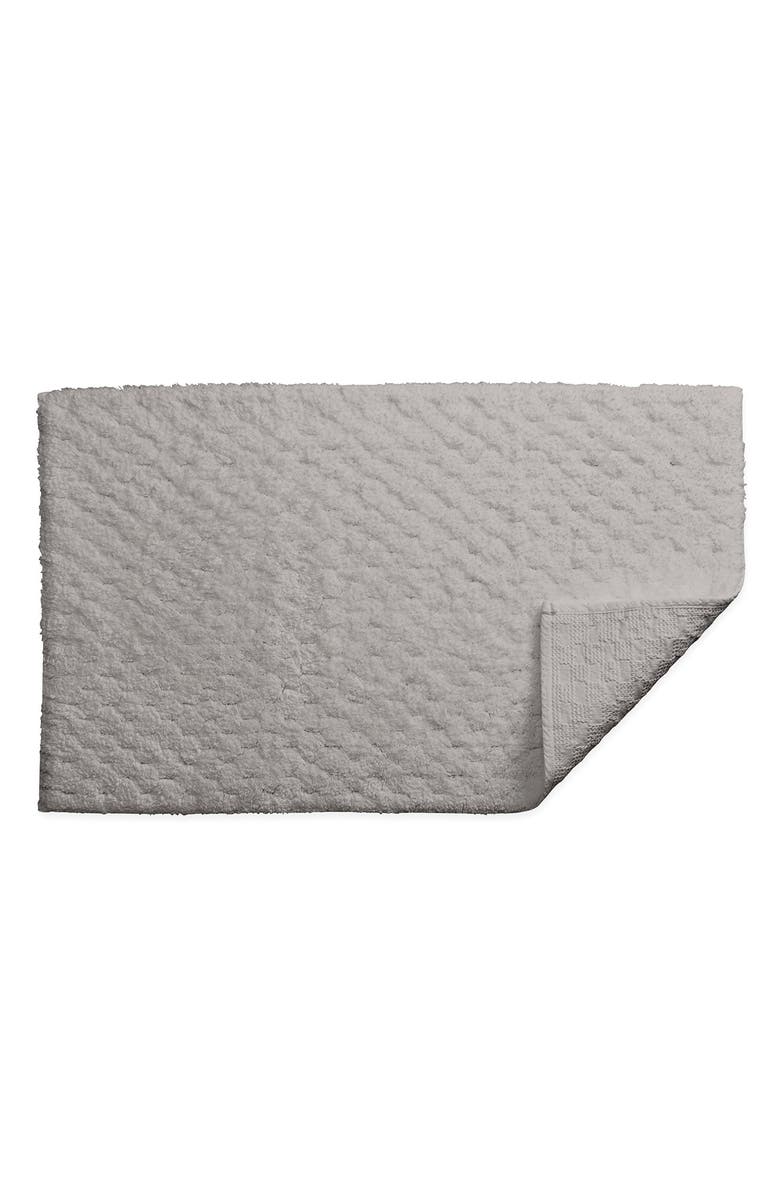 Matouk Lotus Bath Rug, Main, color, Smoke