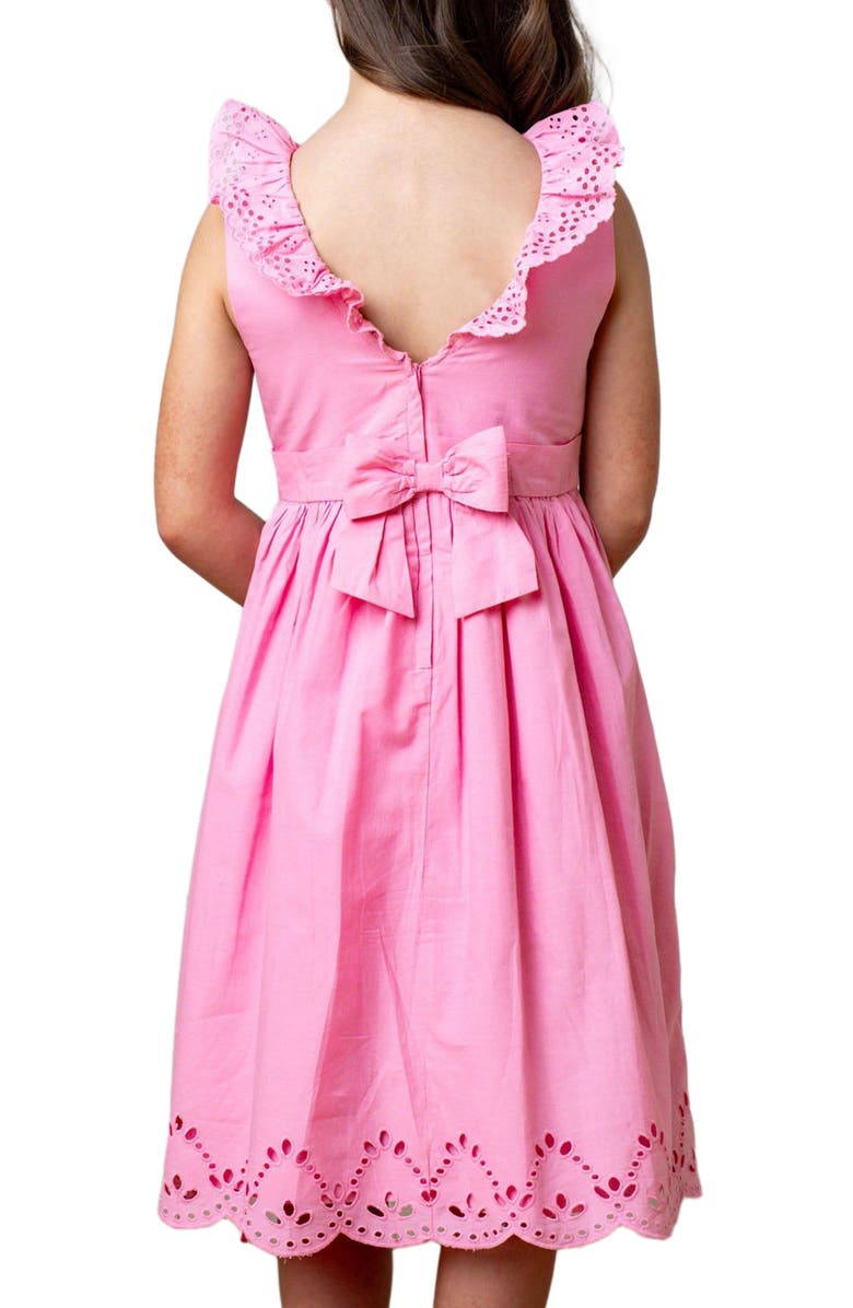 Hope & Henry Girls' Organic Ruffle Collar Party Dress, Kids, Alternate, color, 