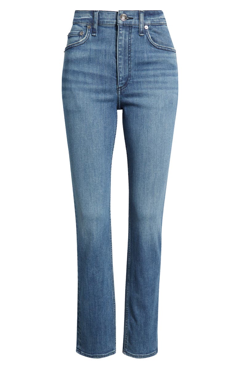 rag & bone Flexi Wren High Waist Slim Jeans, Alternate, color, Willow