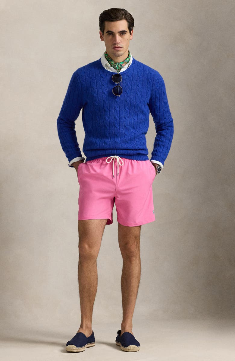 Polo Ralph Lauren Traveler Classic Swim Trunks, Alternate, color, 