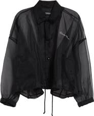Undercover Logo Embroidered Organdy Coach's Jacket