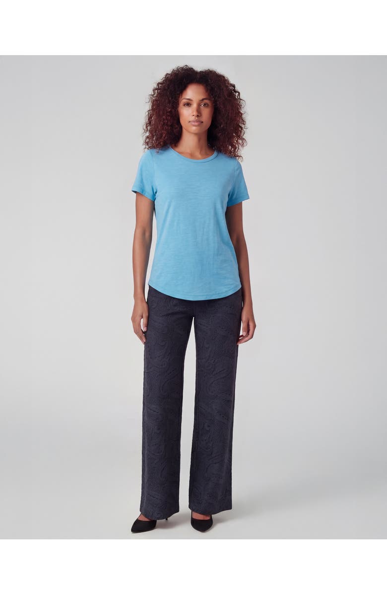 Lords of Harlech Crochet Paisley Womens Wool Wide-leg Pant, Main, color, Crochet Paisley Caviar