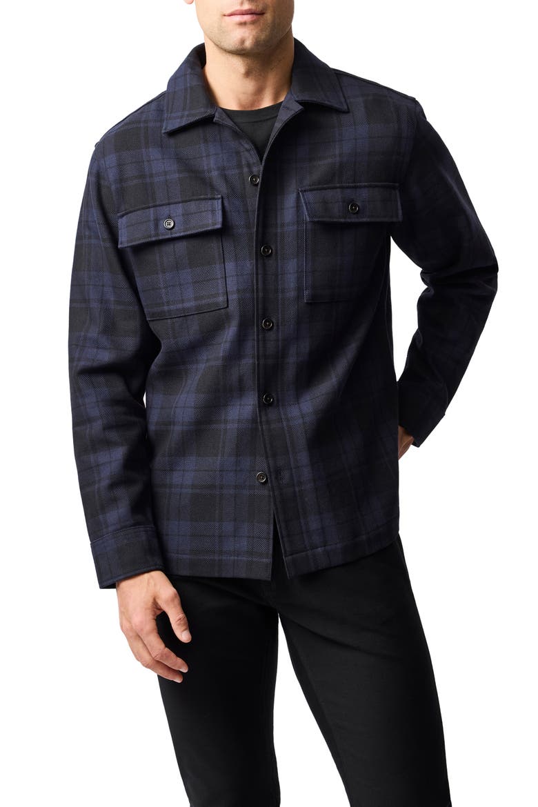 Netherton Plaid Shirt Jacket, Main, color, ECLIPSE
