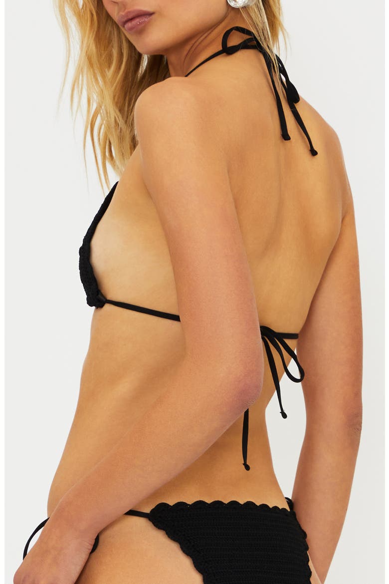 Winona Scalloped Bikini Top, Alternate, color, BLACK