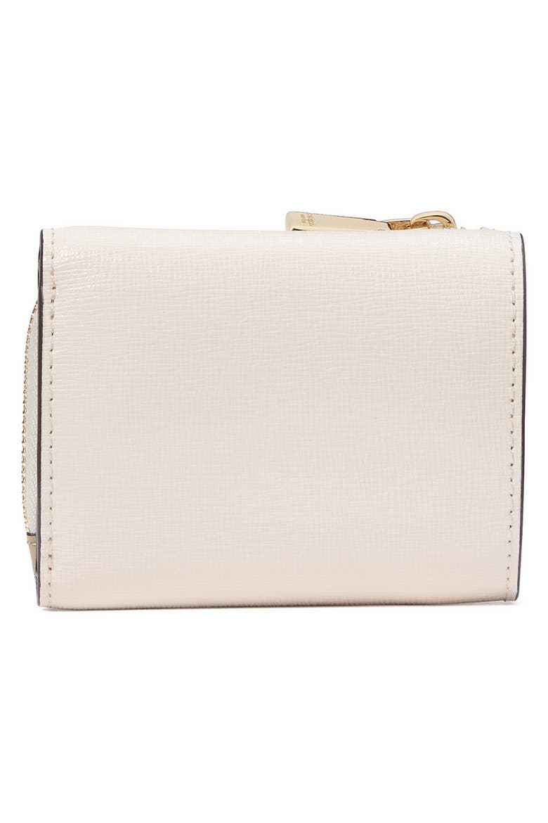small devin colorblock saffiano leather card case, Alternate, color, TIMELESS TAUPE MULTI