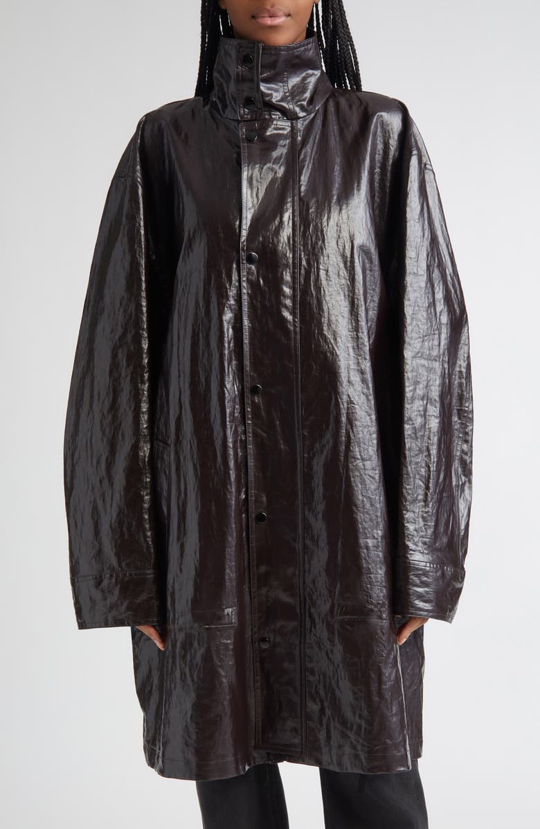 MM6 Maison Margiela Coated Linen Jacket, Main, color,