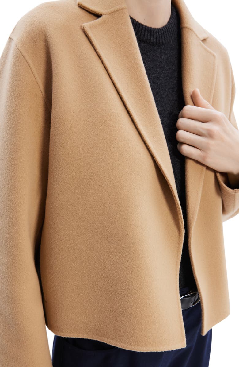 Theory Wool & Cashmere Crop Blazer, Alternate, color, 