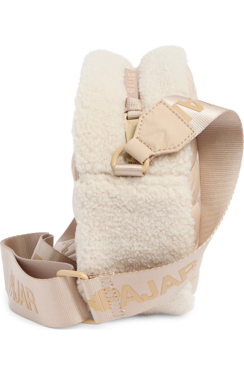 Pajar Circle Faux Shearling Crossbody Bag, Alternate, color,
