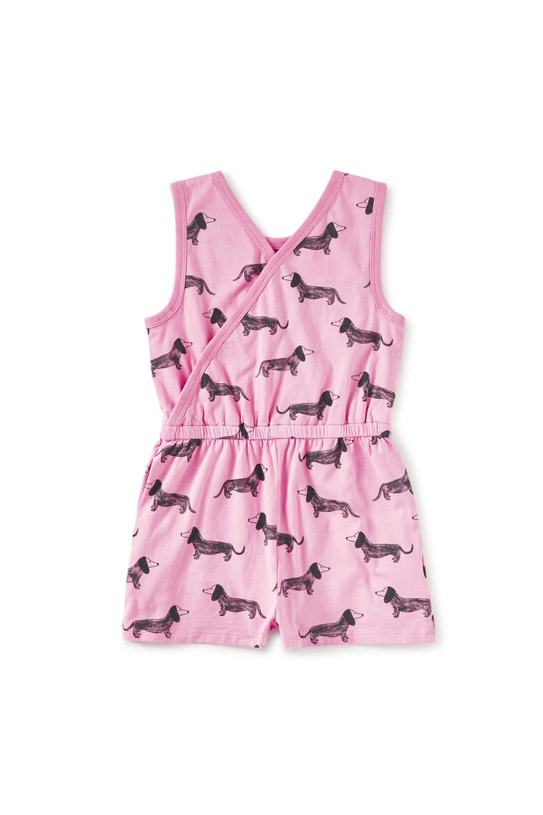 Reversible Wrap Romper, Alternate, color, Dachshunds