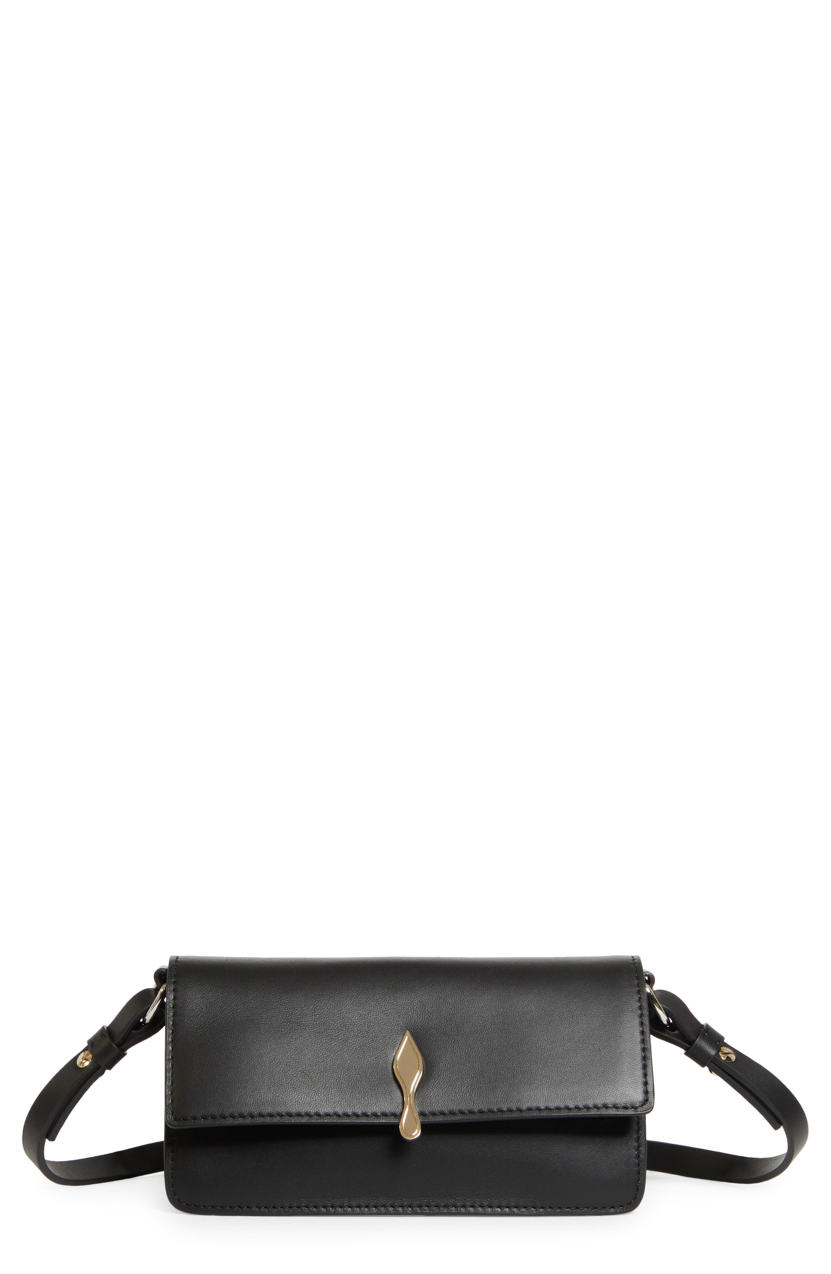 Christian Louboutin Mini Bettina Leather Crossbody Bag, Main, color, 