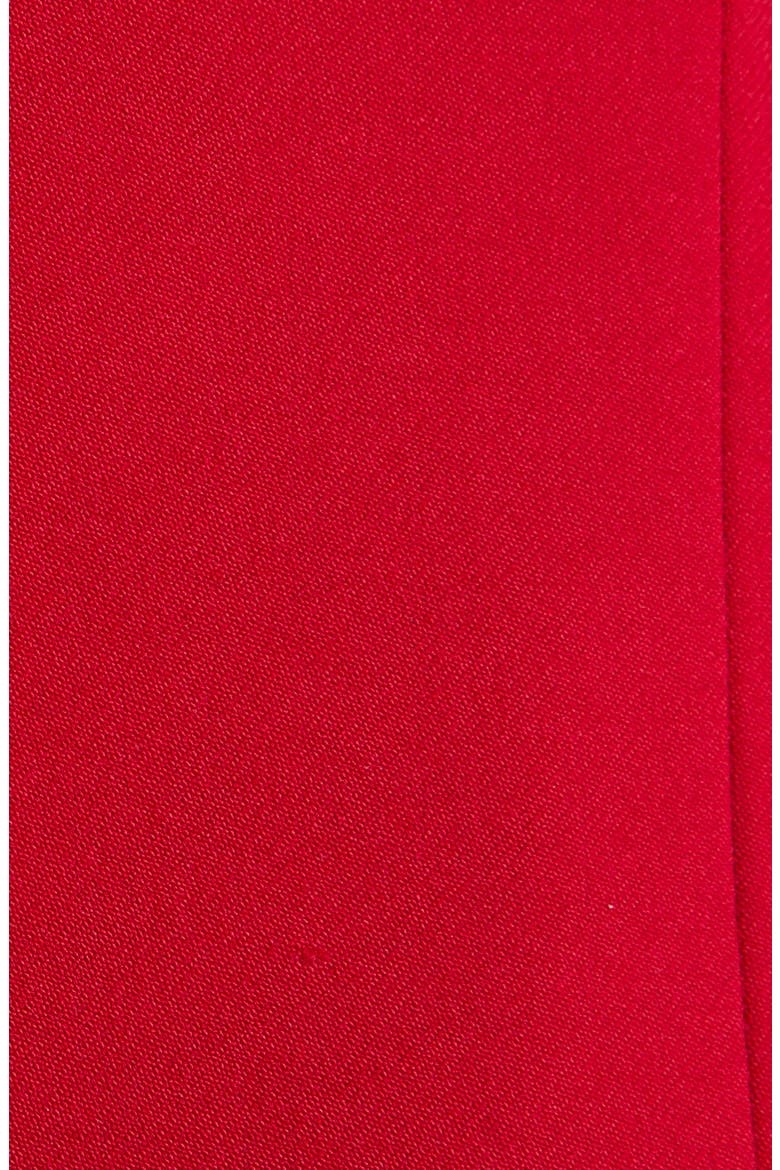 One-Button Wool Grain de Poudre Jacket, Alternate, color, CRIMSON