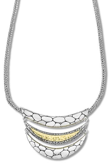 Shop Samuel B. Triple Bar Necklace In Silver And Gold