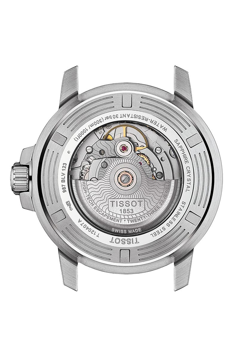 Tissot Seastar 1000 Powermatic Bracelet Watch, 43mm, Alternate, color, Green Gradient