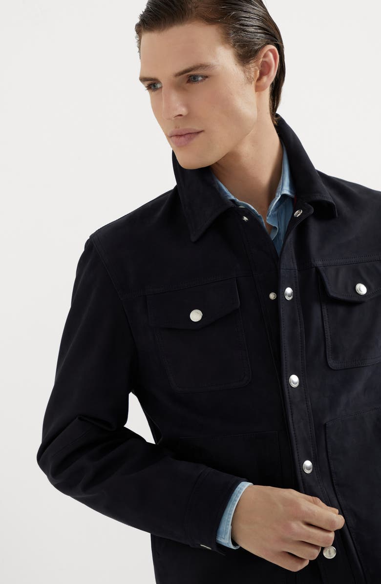 Brunello Cucinelli Nubuck outerwear, Alternate, color, 