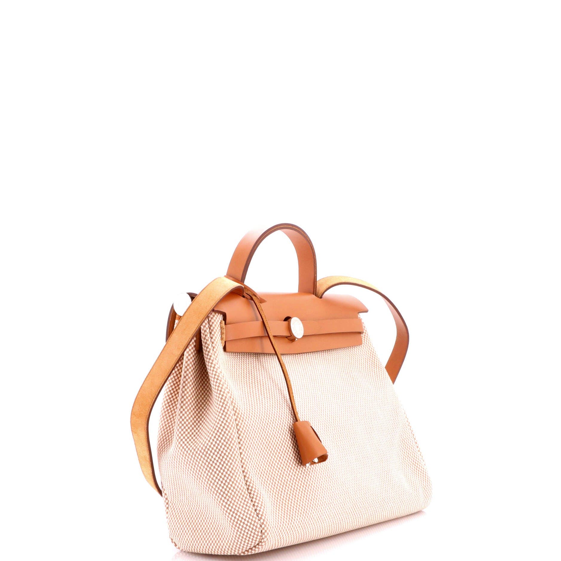 Herbag Zip Criss Viking Toile and Leather 31, Alternate, color, White
