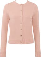 HOUSE OF CB Signature Peach Merino Wool Blend Cardigan