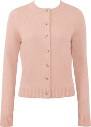HOUSE OF CB Signature Peach Merino Wool Blend Cardigan