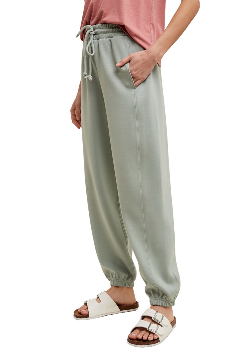 Scuba Knit Joggers, Alternate, color, SAGE