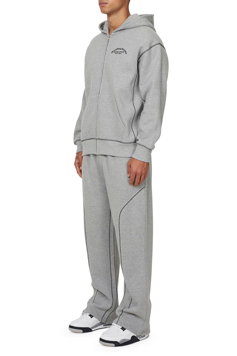 Coverlock Vintage Zip Hoodie, Alternate, color, Grey Marl