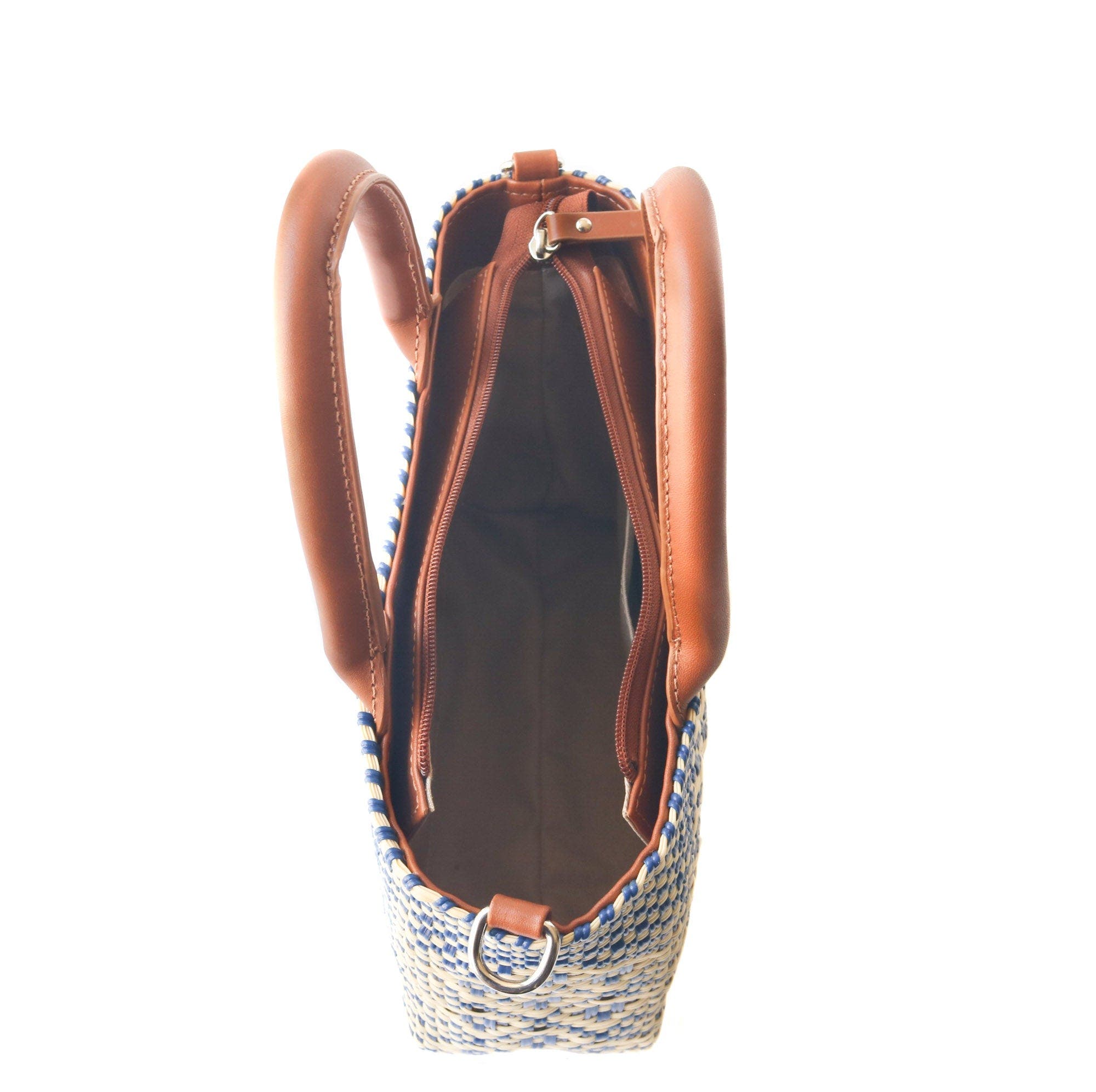 Small Woven Crossbody, Alternate, color, Tan Leather Straps