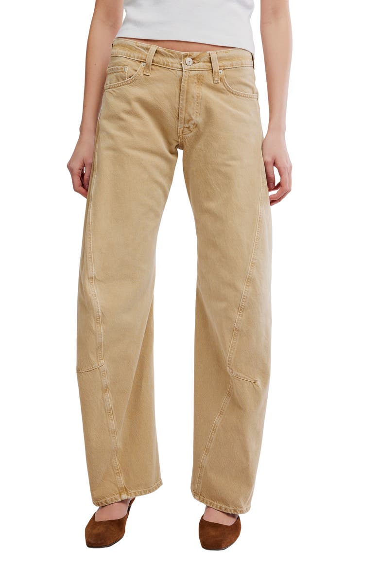 Fable Twisted Seam Jeans, Main, color, OAT LATTE