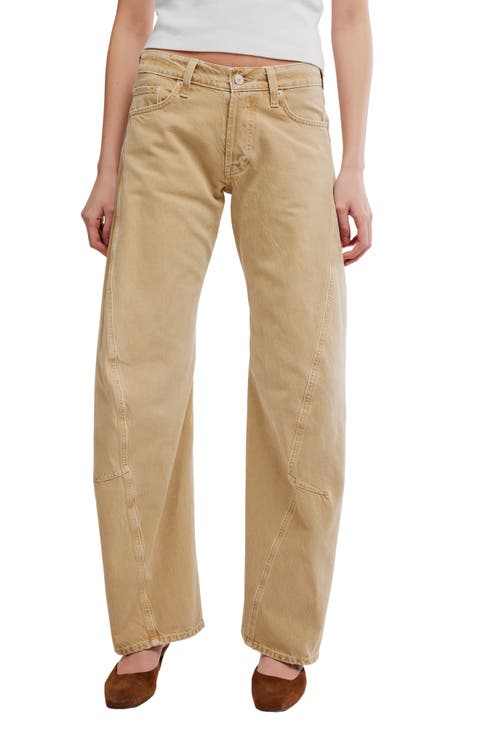 Fable Twisted Seam Jeans (Oat Latte)