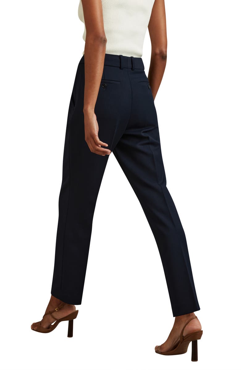 Reiss Gabi Slim Fit Pants, Alternate, color, Black
